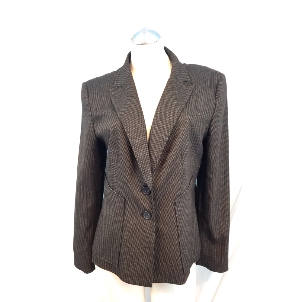 Halogen Size 14P Black Brown Blazer
